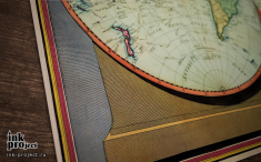 Постер «Новая карта мира, с маршрутом капитана Кука, его открытий других цивилизаций (1794 г.)», коллекция «GEO графика