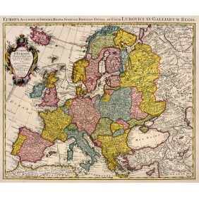 Карта Европы 1739 года