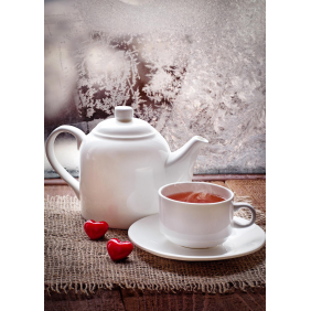 Чай холодным зимним утром