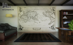 Фотообои «Навигационная карта, 1700 год.»