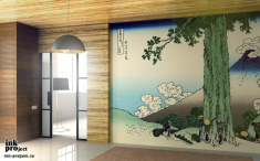 Фреска «Mishima pass in Kai province»