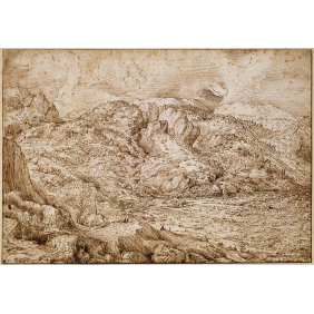 Альпийский пейзаж с рекой (1553) (2890х2000)