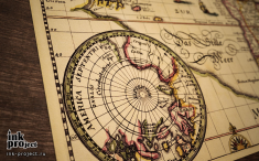 Постер «Карта мира, автор Merian, Matthaeus, 1638 год»