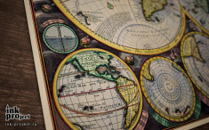Постер «Карта мира (автор Seutter Matthaeus, 1800 г.)»