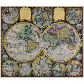 Карта мира 1800 года
