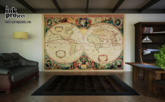 Фотообои «Атлас мира 1641 года»
