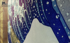 Фреска «Большая волна в Канагаве»