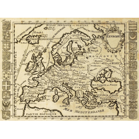 Карта Европы XVIII века