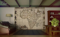 Фотообои «Античная карта Африки»
