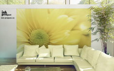 Постер «Желтые цветы календулы»