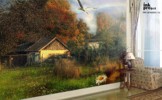 Фотообои «Осень на хуторе»