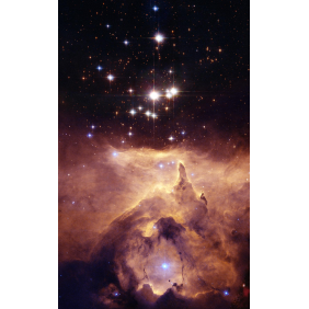 Туманность Омар. Массивные звезды