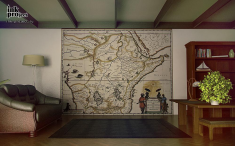 Фотообои «Карта Абиссинии, 17 век»