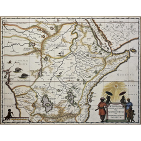 Карта Абиссинии, 17 век