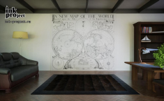 Фотообои «Карта мира, автор Will Berry (1578 год)»