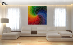 Постер «Разноцветная спираль»