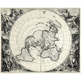 Карта Северного полушария 1714 года