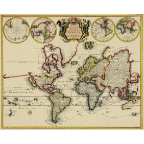 Карта мира 1721-1728 гг.