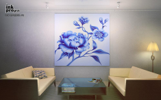 Постер «Синие цветы»