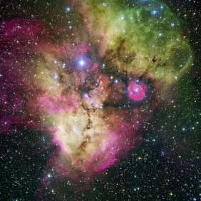 Туманность в созвездии Корма NGC 2467