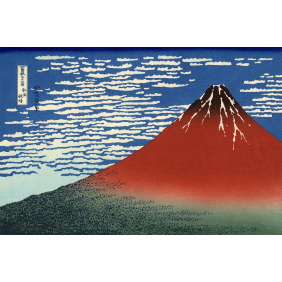 Katsushika Hokusai  Red Fuji southern wind clear morning (Победный ветер Ясный день или Красная Фудзи) (3740х2500)