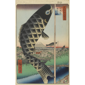 Ando Hiroshige Suido Bridge and the Surugadai Quarter (1857г)(1920х3000)