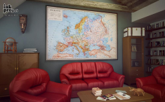 Постер «Старая карта Европы»