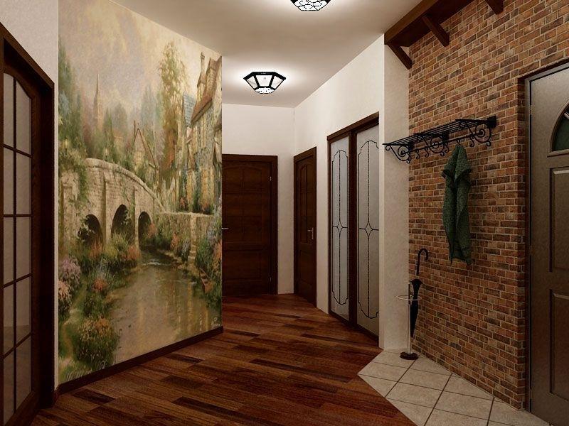 Дизайн стен в коридоре прихожей дизайн фото
