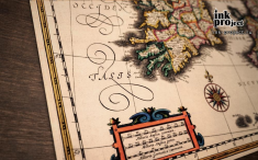 Постер «Карта Великобритании и Ирландии (1634 г.)»