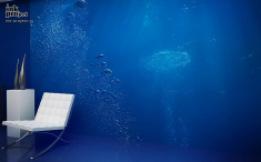 Фотообои «Пузыри воздуха в морской воде»