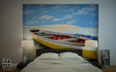 Фотообои «Лодка на пляже»