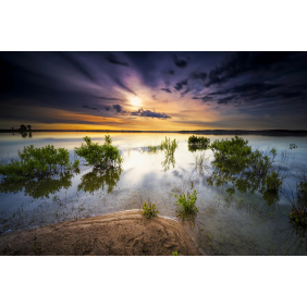 Фотообои "Закат на озере"