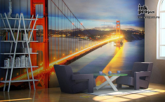 Фотообои «Мост "Золотые ворота" в Сан-Франциско» в интерьере