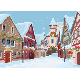 Сказочная зимняя деревня
