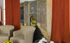 Постер «Феодальный замок» в интерьере