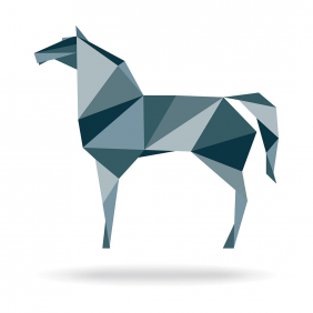 Полигональная лошадь