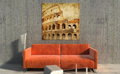 Постер «Винтажный Колизей» в интерьере