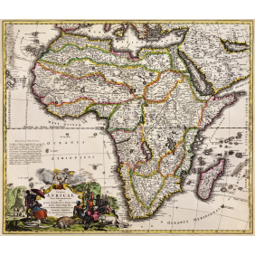 Рисованная карта Африки
